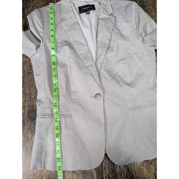 Banana Republic Gray Button Blazer Jacket Size 10 - Picture 7 of 7